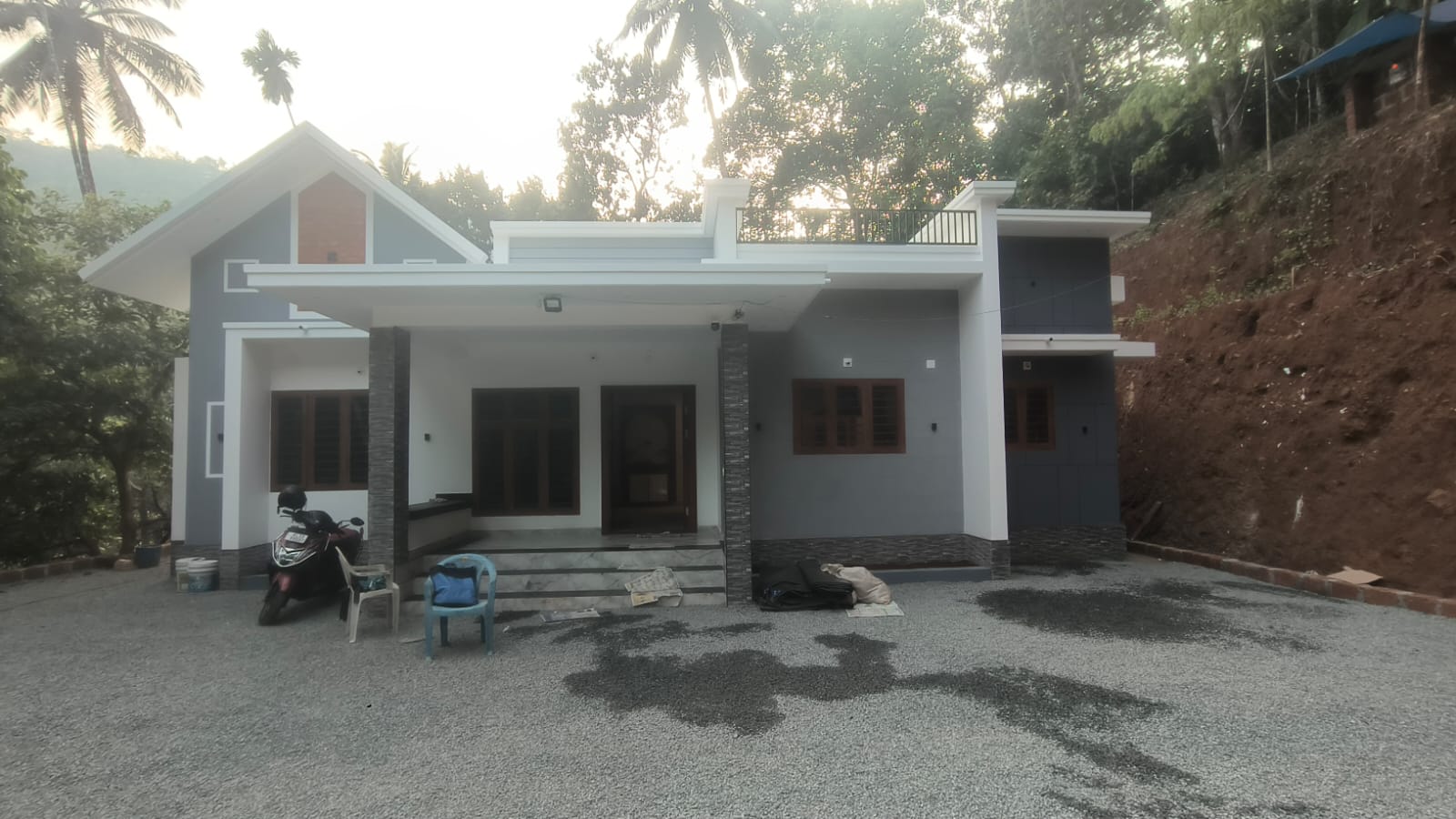 Modern building design and elevation